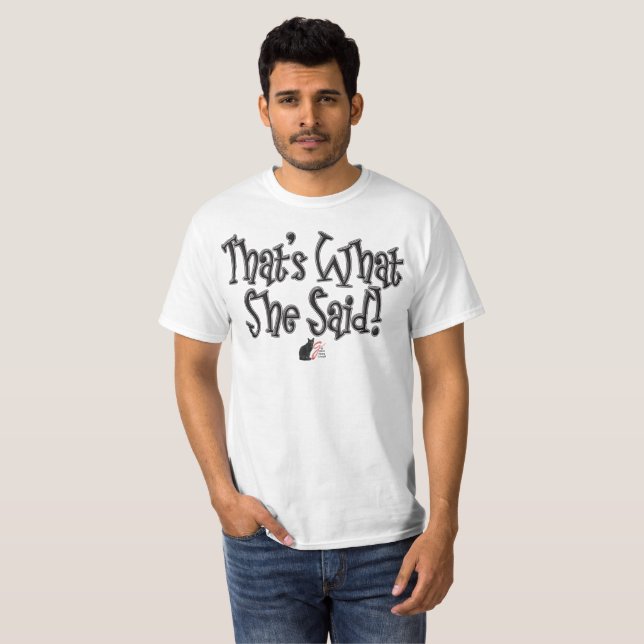 Det sa hon också! T-Shirt (Hel framsida)
