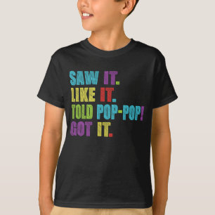 Det såg det som om det sa att det var en Har på T Shirt