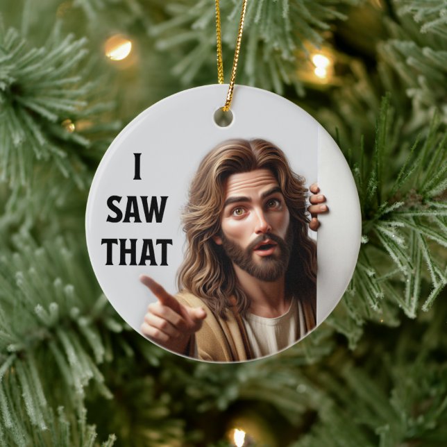 Det såg jag - Jesus Juldag Helgdag Ornamet Julgransprydnad Keramik (Träd)