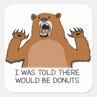 Det sägs att det skulle finnas donuts fyrkantigt klistermärke