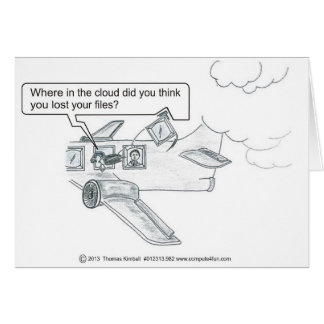 Det saknade molnet sparar hälsningskort