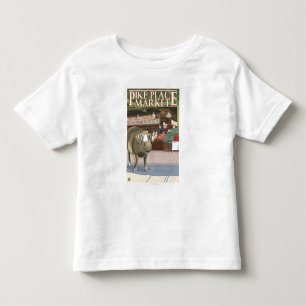 Det SeattleFish dugg och brons grisen på det Pike T-shirt