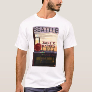 Det SeattlePike stället marknadsför undertecknar, Tee Shirt