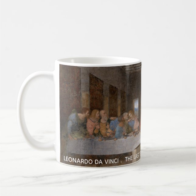 Det senaste betalkortet Leonardo Da Vinci Kaffemugg (Vänster)