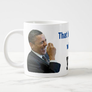 Det ser ut på Trumps ansikte, du är FÄNGAD 20 o Jumbo Mugg