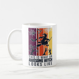 Det ser ut som en fantastisk häxa. Funny Scary Kaffemugg