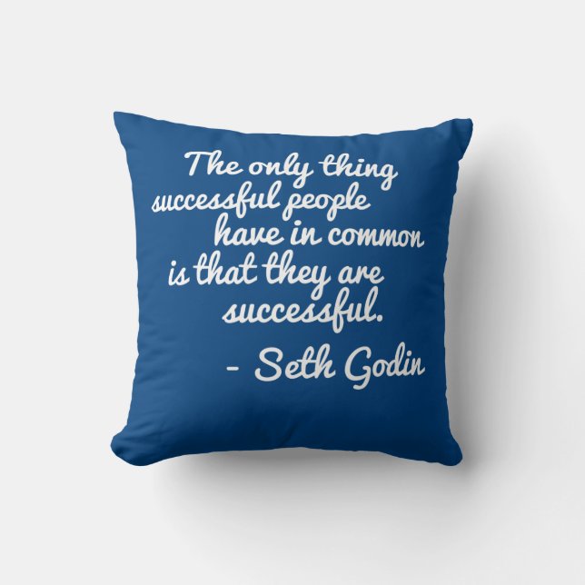 Det Seth Godin Seccess citationstecknet kudder Kudde (Framsida)