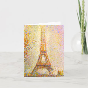 Det Seurat Eiffel torn noterar kortet Kort