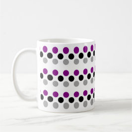 Det sexuella Pridet Flagga Färg Polkadots Kaffemugg
