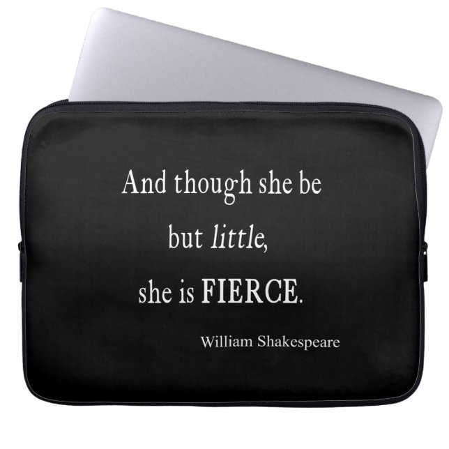 Det Shakespeare citationstecknet är hon lite bara Laptop Sleeve (Framsidan)