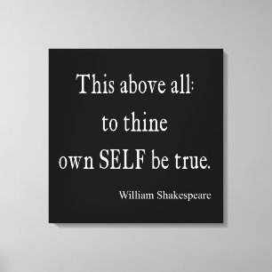Det Shakespeare citationstecknet till Thine den Canvastryck