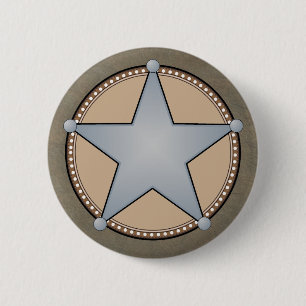 Det Sherriff emblem knäppas Knapp