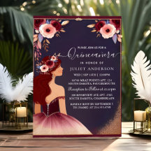 Det Silver Plum Snöre Gown Boho Burgundy Quinceane