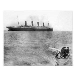 Det sista fotot på Titanic-plattan Fototryck