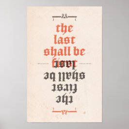 Det sista skall vara först poster