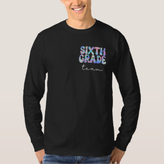 Det sjätte Klass-teamet Groovy Back to school Cute T Shirt