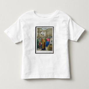 Det sjukt av palsyen kom med till Kristus vid hans T-shirt