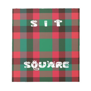 Det skotska Royalet Checkered Tartan Play with Tex Anteckningsblock