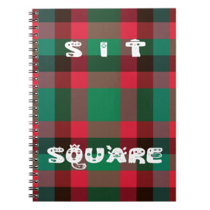 Det skotska Royalet Checkered Tartan Play with Tex Anteckningsbok Med Spiral