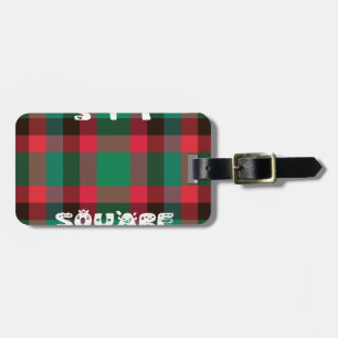 Det skotska Royalet Checkered Tartan Play with Tex Bagagebricka