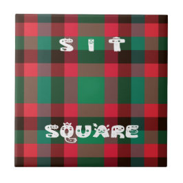 Det skotska Royalet Checkered Tartan Play with Tex Kakelplatta