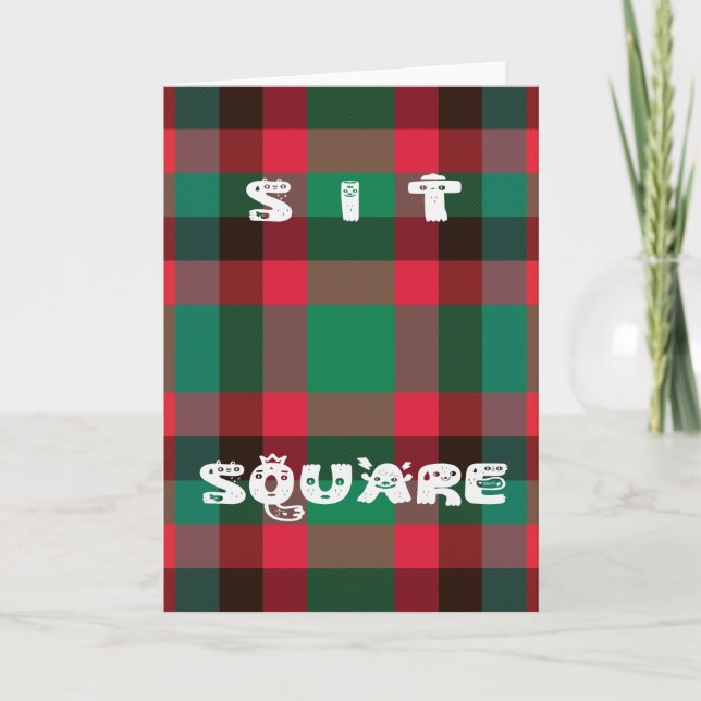 Det skotska Royalet Checkered Tartan Play with Tex Kort (Framsida)