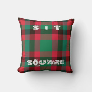 Det skotska Royalet Checkered Tartan Play with Tex Kudde