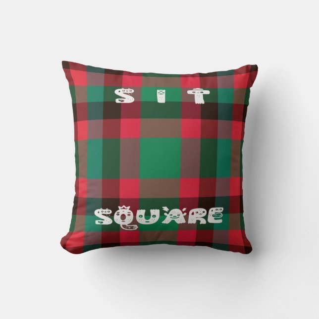 Det skotska Royalet Checkered Tartan Play with Tex Kudde (Framsida)