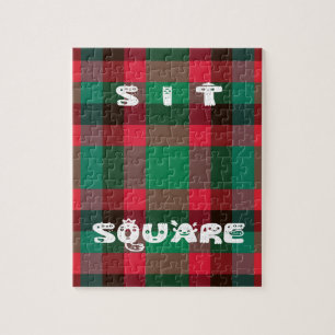 Det skotska Royalet Checkered Tartan Play with Tex Pussel