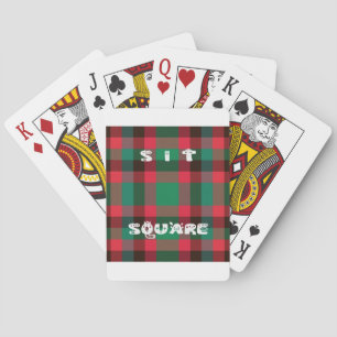 Det skotska Royalet Checkered Tartan Play with Tex Spelkort