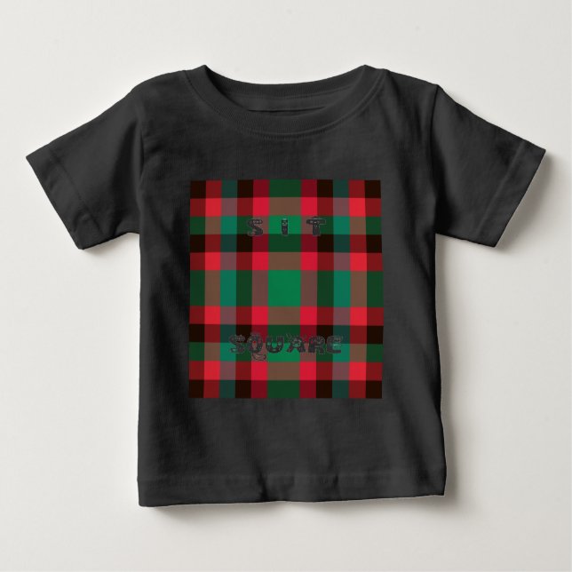 Det skotska Royalet Checkered Tartan Play with Tex Tee Shirt (Framsida)