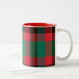Det skotska Royalet Checkered Tartan Play with Tex Två-Tonad Mugg