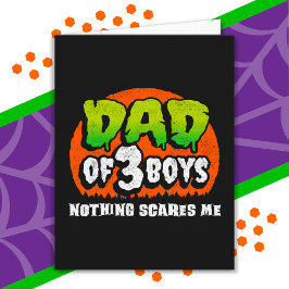 Det Skrämmer mig Pappa på 3 pojkar. Kort