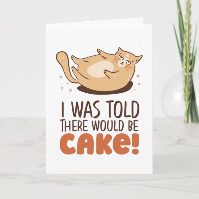 Det skulle finnas en Cake-funny Tjock Cat Lover Bi Kort (Framsida)