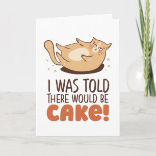 Det skulle finnas en Cake-funny Tjock Cat Lover Bi Kort