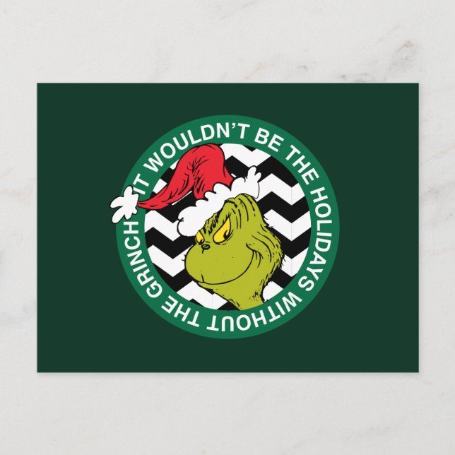 Det skulle inte vara Helgdagarna utan Grinch Vykort (Framsida)