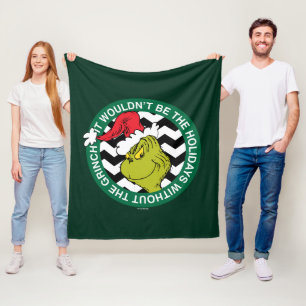 Det skulle inte vara semestern utan Grinch Fleecefilt