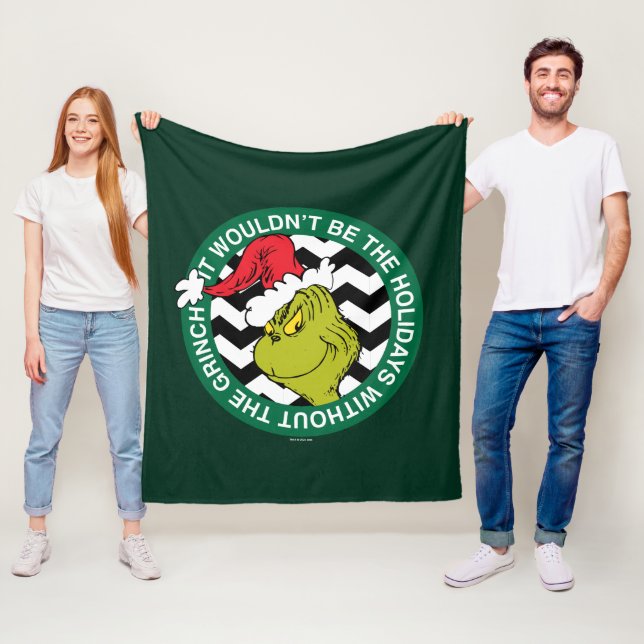 Det skulle inte vara semestern utan Grinch Fleecefilt (På plats)