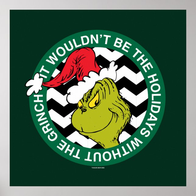Det skulle inte vara semestern utan Grinch Poster (Framsidan)