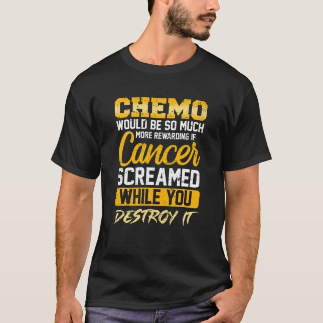 Det skulle vara mer givande om cancer screamed t t shirt (Framsida)