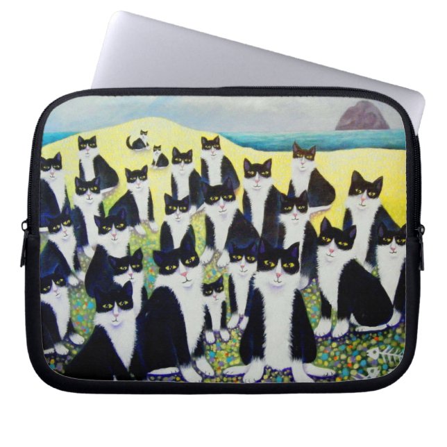 Det skyldiga partyet laptop sleeve (Framsidan)