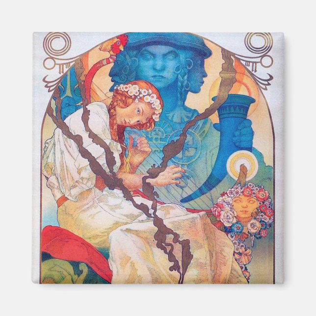 Det slaviska eposet, Alphonse Mucha Magnet (Framsidan)