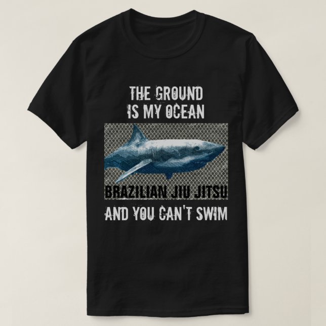 Det slipat är min T-tröja för hav BJJ Tee (Design framsida)