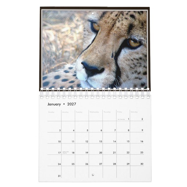 Det små vilddjur vänder mot kalendern 2012 kalender (Jan 2027)