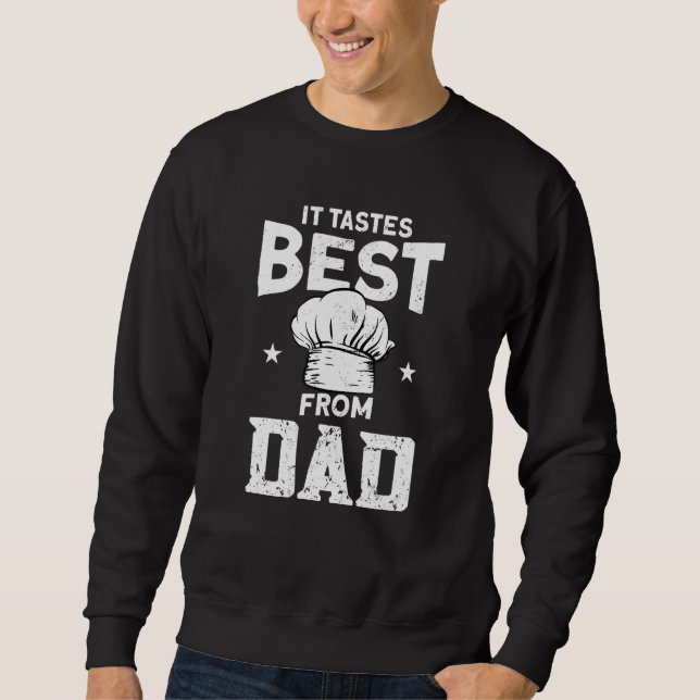 Det smakar bäst från pappa   Koka Matlagning   Koc Lång Ärmad Tröja (Framsida)