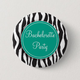 Det smaragdzebra tryckBachelorette partyet knäppas Knapp