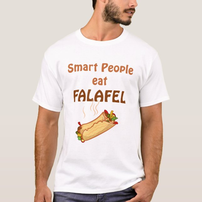 Det smart folket äter falafelen t shirt (Framsida)