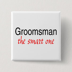 Det smart (groomsmanen) knapp
