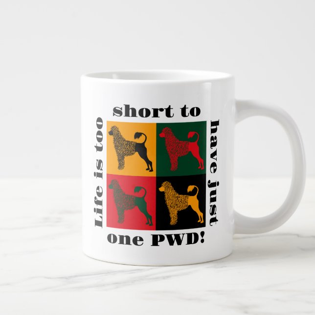 Det smarta portugisiska vatten hund jumbo mugg (Höger)