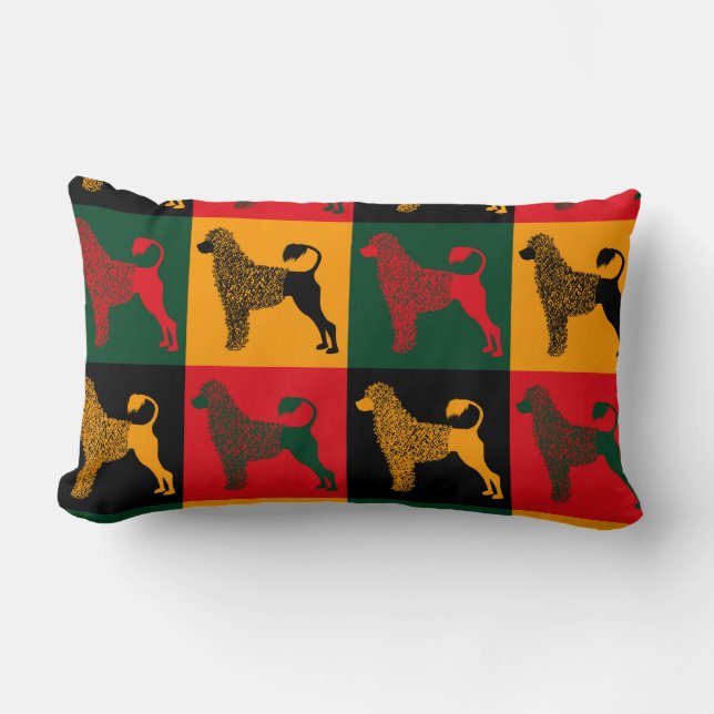 Det smarta portugisiska vatten hund lumbarkudde (Framsida)